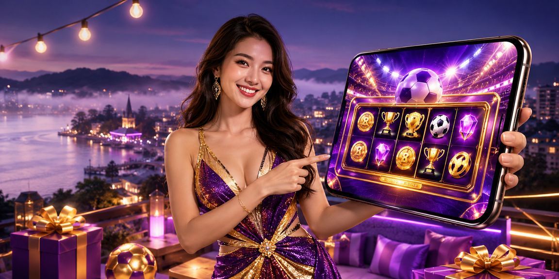 Màn hình slots game hiện đại với chủ đề bãi biển Đà Lạt, phù hợp cho thành viên VIP